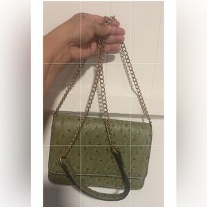 Green Chain Strap Women Bag